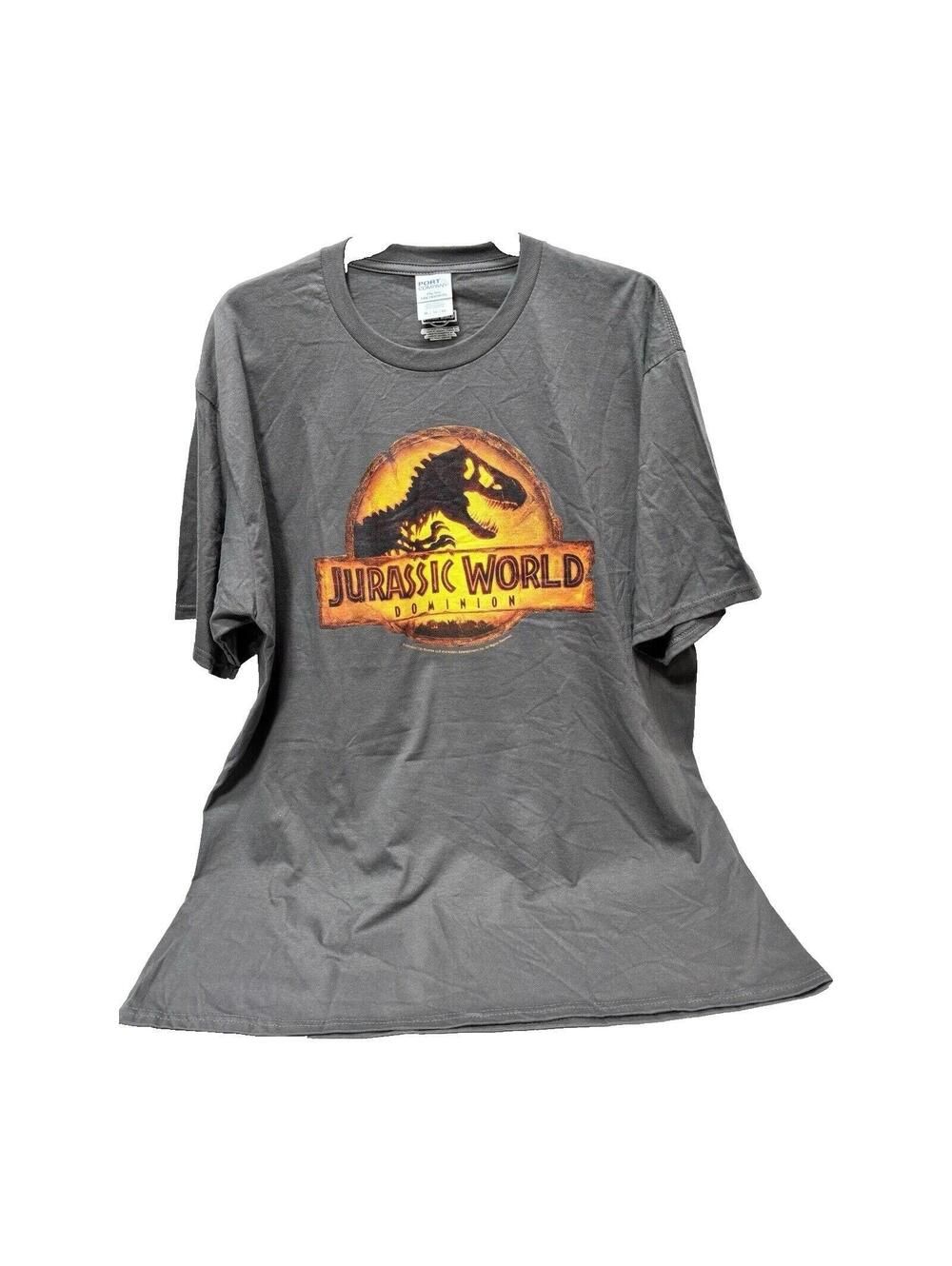 Jurassic World T-Shirt, Unisex Jurassic Park Dinasour Graphic Tee, New Size XL